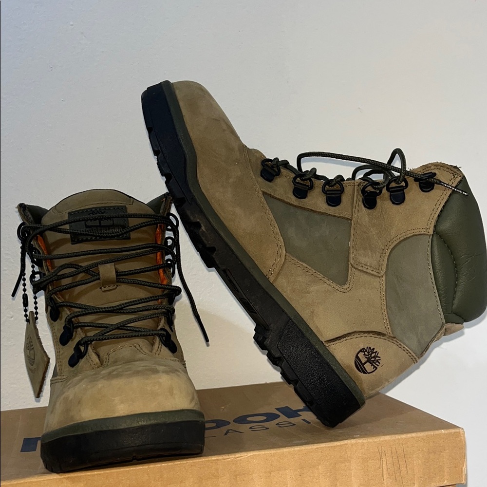 New Timberland Men's Olive and Khaki Boots